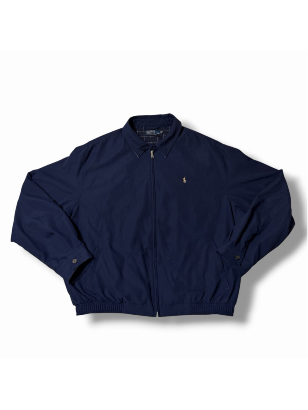 Vintage 90s Polo Ralph Lauren Harrington Bi-Swing Jacket Mens XL Navy Blue